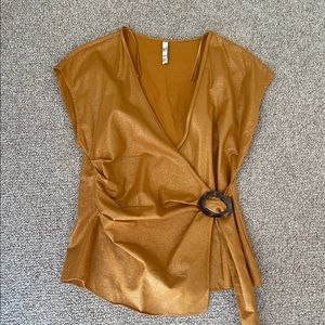 Golden Belted Top